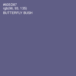 #605D87 - Butterfly Bush Color Image